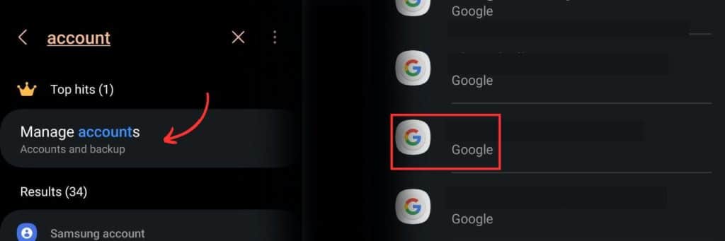 android remove gmail account