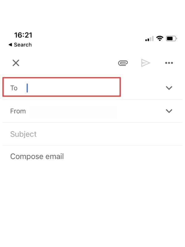 recipient email gmail