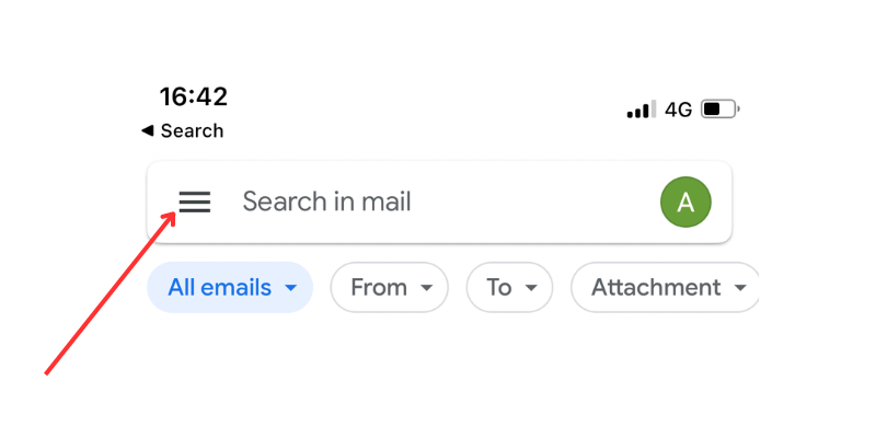 menu icon gmail