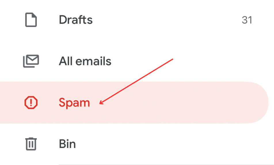 where is spam folder gmail